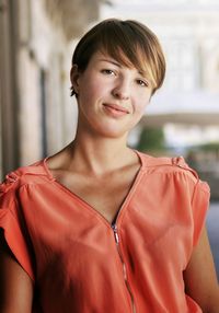 Close-up portrait of woman