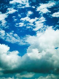 Aerial view of clouds in sky