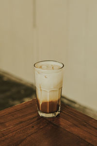 Close-up of coffee on table