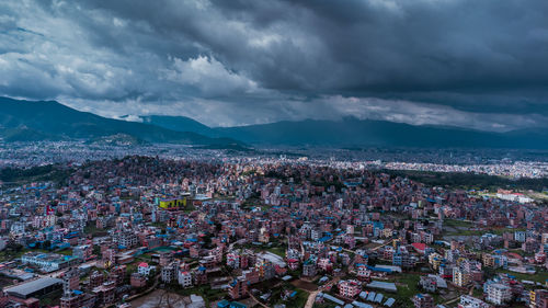 Bird-eye view of kathmandu valley