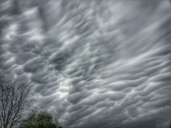 Low angle view of cloudy sky