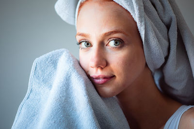 Portrait of woman smiling