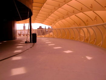 Empty corridor in building