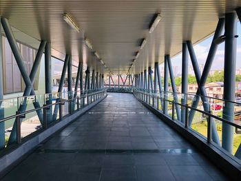 View of empty bridge