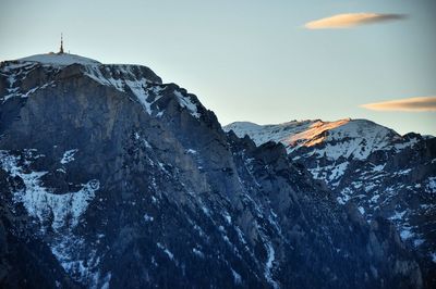 Bucegi mountains against clear sky