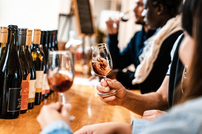 Group of people drinking glass