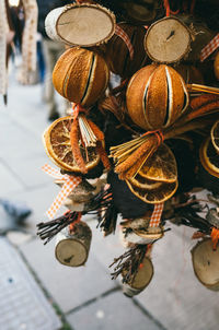 Close-up of object on table