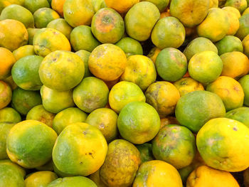 Full frame shot of local oranges