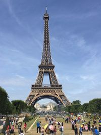 Tourists at monument