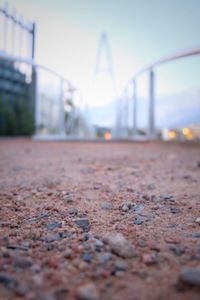 Suspension bridge against sky