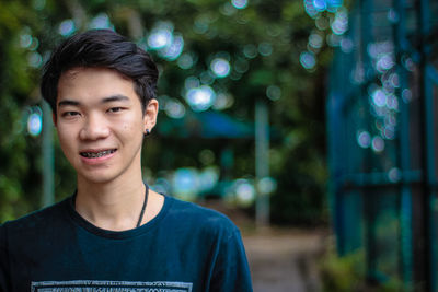 Portrait of smiling young man