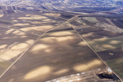 Aerial view of agricultural field