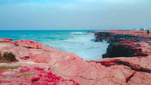 Scenic view of sea against sky