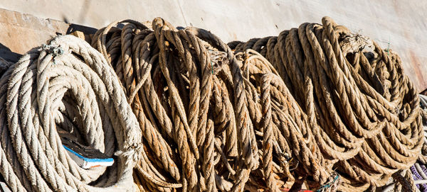 Close-up of ropes