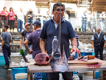 Full frame shot of market stall