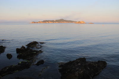 Scenic view of sea against sky