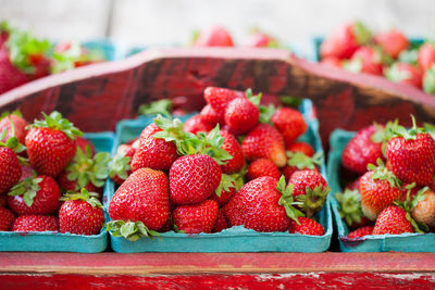 Close-up of strawberries