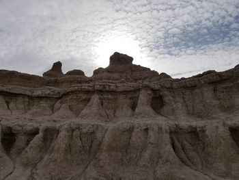 Rock formations against sky