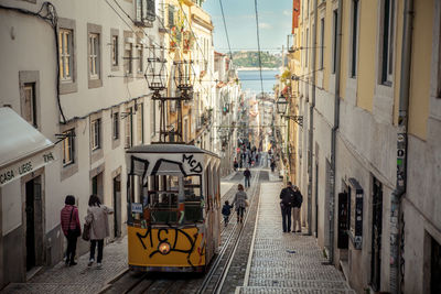 People on street in portugal