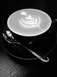 Close-up of coffee on table