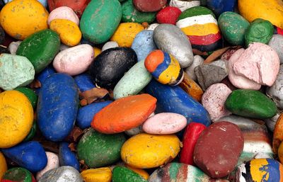 Full frame shot of multi colored candies