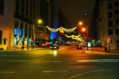 City street at night