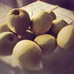 Close-up of food on table