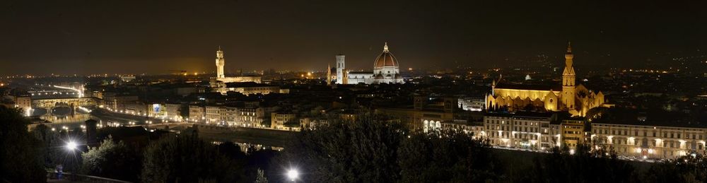 High angle view of illuminated city at night