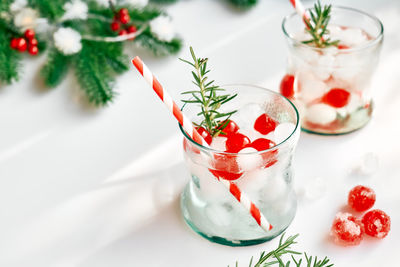 Close-up of drink on table