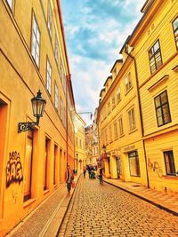 Street amidst buildings in city