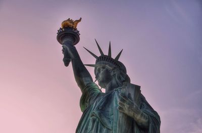 Low angle view of statue