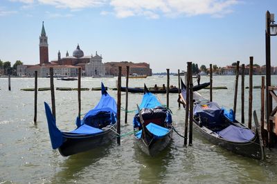 Boats in sea