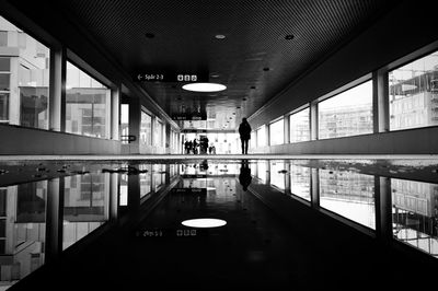 People at airport