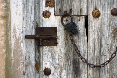 Close-up of door