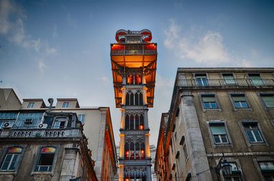 Santa justa lift in lisbon portugal