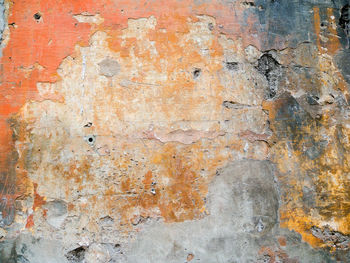 Close-up of weathered wall