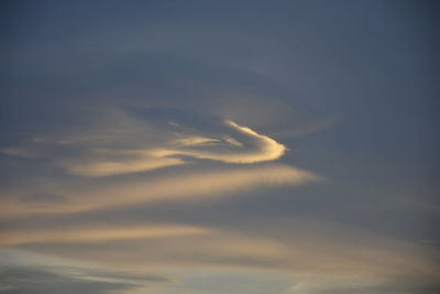 Low angle view of clouds in sky