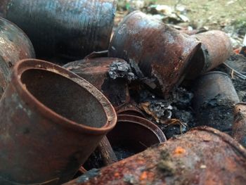 Close-up of rusty metal