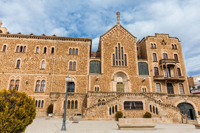 Low angle view of building against sky