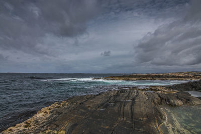 Scenic view of sea against sky