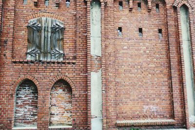 Low angle view of old building