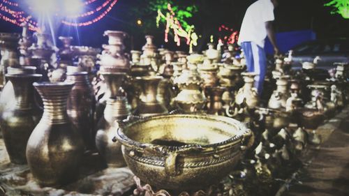 Full length of woman at night