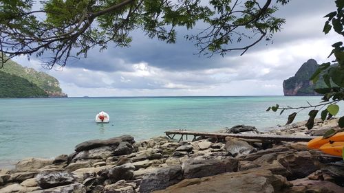 Scenic view of sea against sky