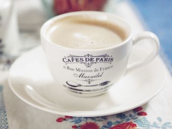 Close-up of coffee cup