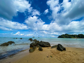 Scenic view of sea against sky