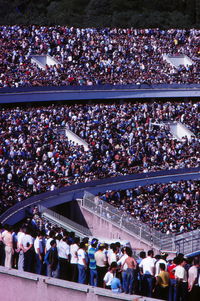 High angle view of group of people