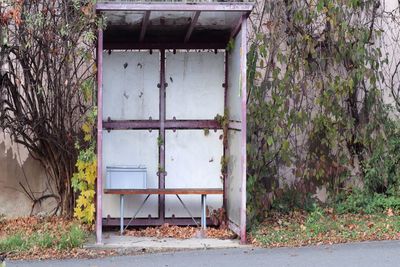 Exterior of abandoned building