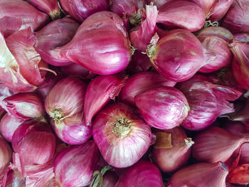 Full frame shot of pink for sale in market