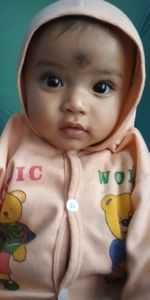 Portrait of cute baby girl