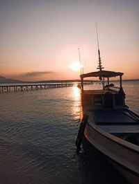 Sunset in pulau kecil, karimunjawa island, central java, indonesia